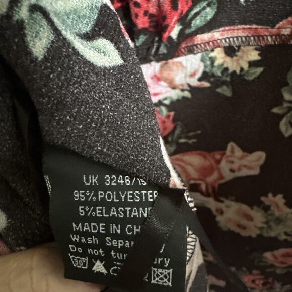 VTG Hell Bunny Vixen Dress Woodland Collar 50s Retro 3x Rockabilly, Plus 46”x36” - Picture 12 of 13